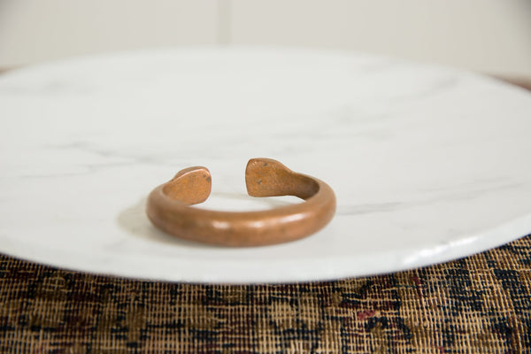 Antique African Copper Snake Bracelet // ONH Item ab01283 Image 2
