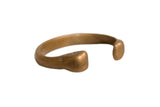 Antique African copper snake bracelet with a hand-forged form and warm, aged patina.