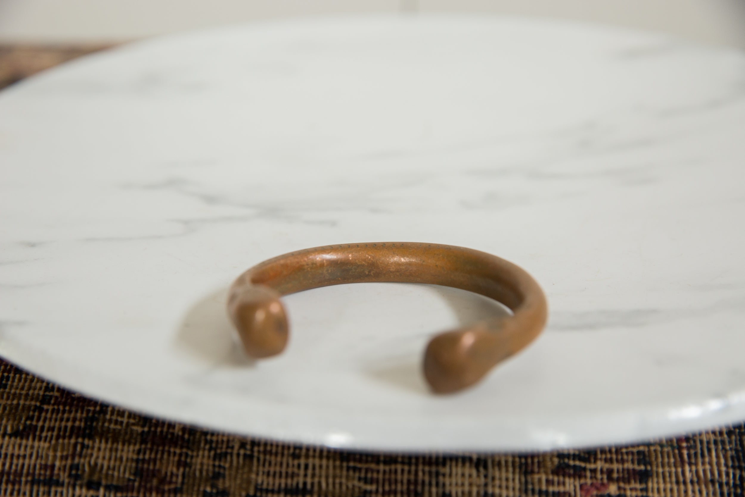 Antique African Copper Snake Bracelet // ONH Item ab01287 Image 1