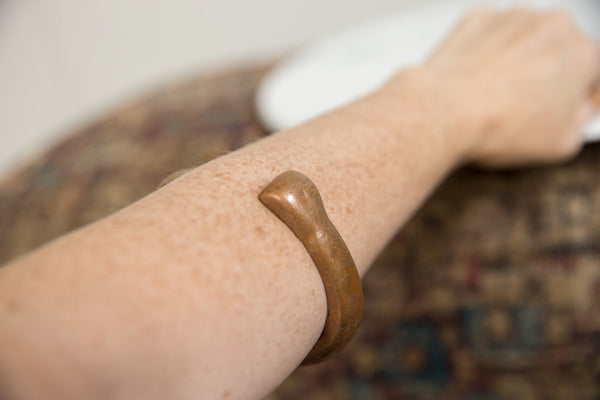 Antique African Copper Snake Bracelet // ONH Item ab01289 Image 3