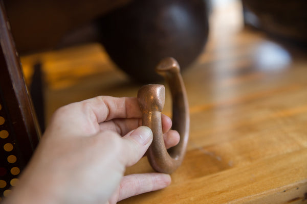 Antique African Copper Snake Cuff Bracelet // ONH Item ab01299 Image 3