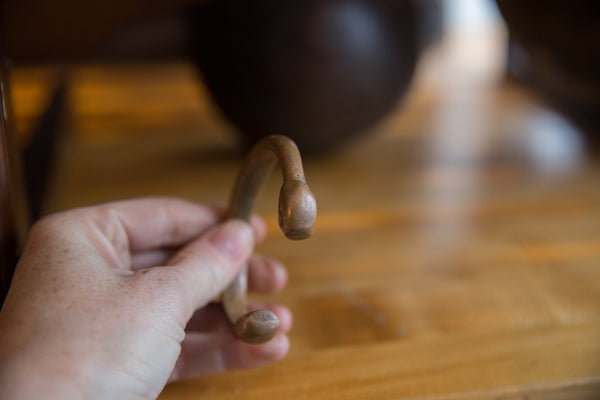 Antique African Copper Snake Cuff Bracelet // ONH Item ab01305 Image 3