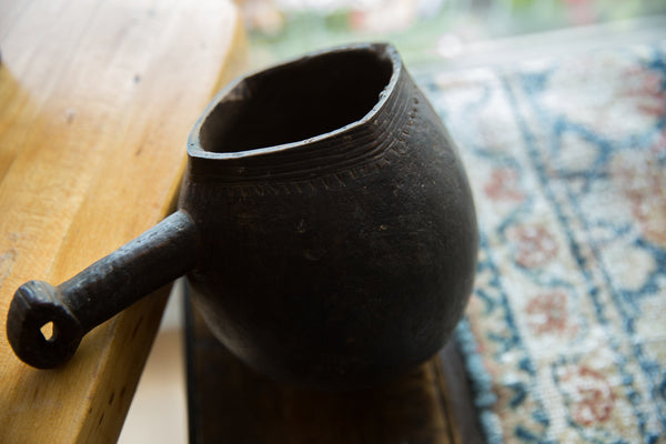 Vintage African Wooden Pitcher // ONH Item ab01341 Image 2