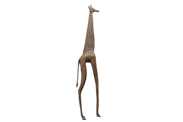 Vintage African Bronze Alloy Giraffe // ONH Item ab01347