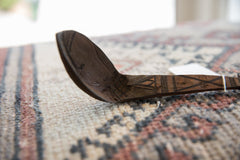 Vintage African Wooden Instrument Design Spoon // ONH Item ab01363 Image 2