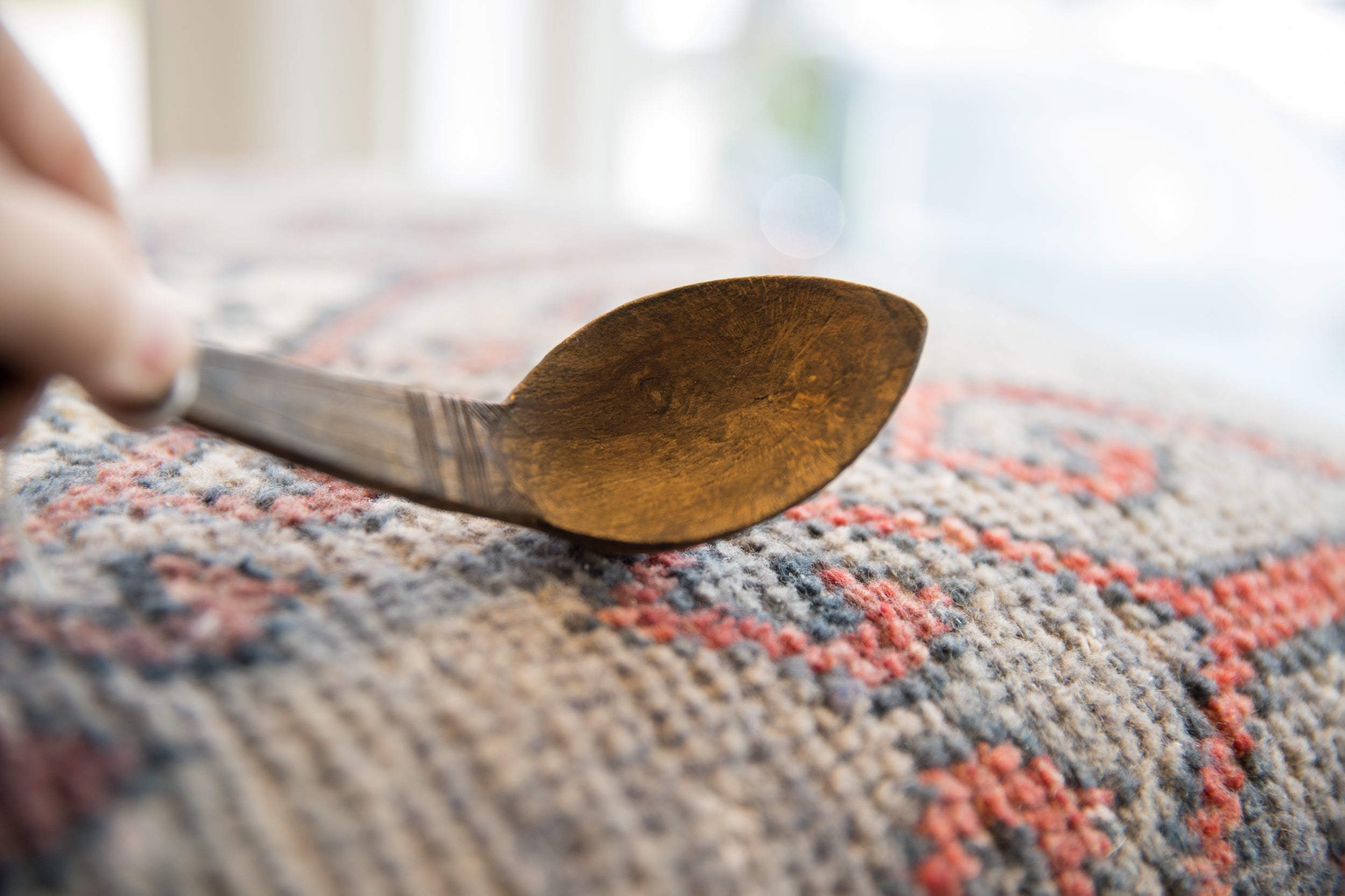 Vintage African Wooden Spoon // ONH Item ab01376 Image 1