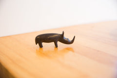 Vintage African Rhino with Dark Patina // ONH Item ab01441 Image 1