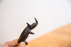 Vintage African Rhino with Dark Patina // ONH Item ab01441 Image 2