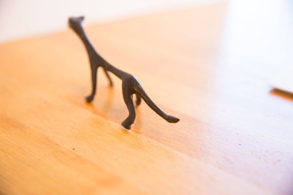 Vintage African Cheetah with Dark Patina // ONH Item ab01453 Image 2