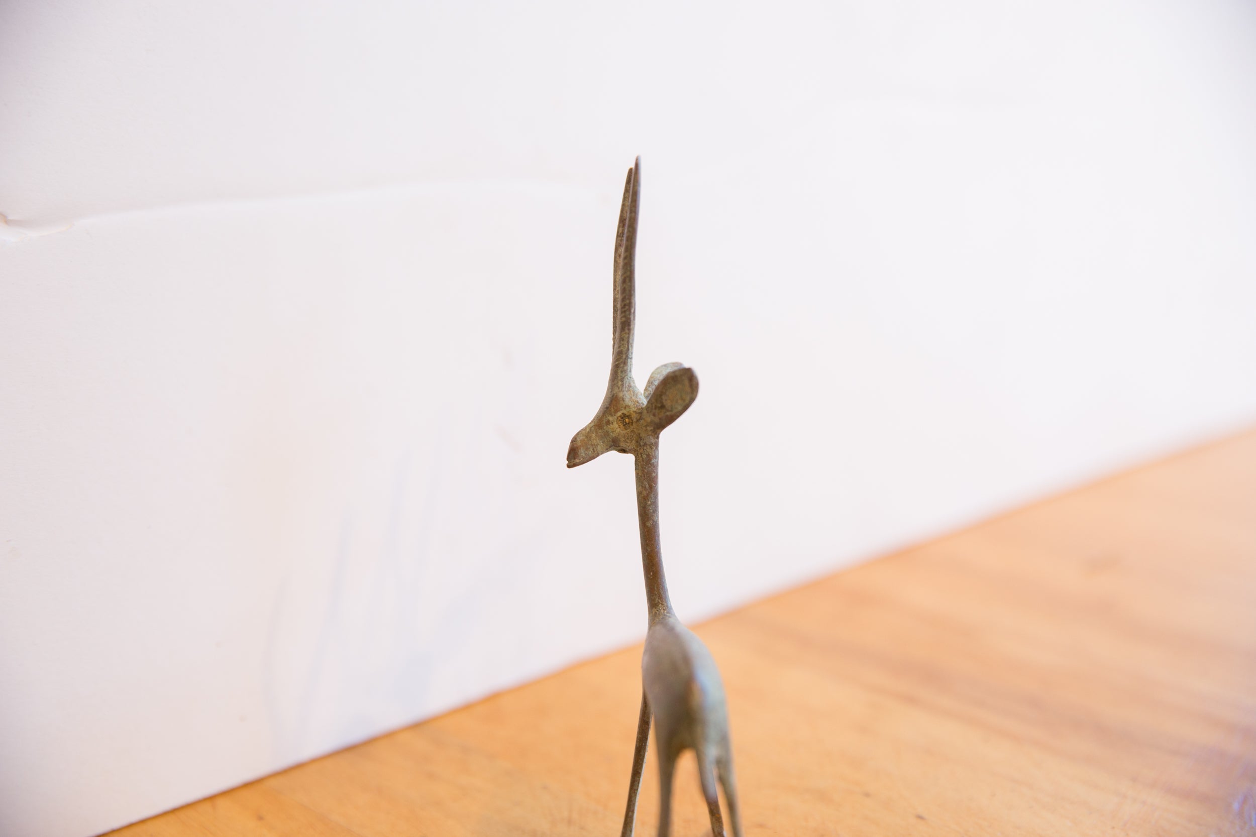 Vintage African Left Facing Oxidized Gazelle // ONH Item ab01478 Image 1