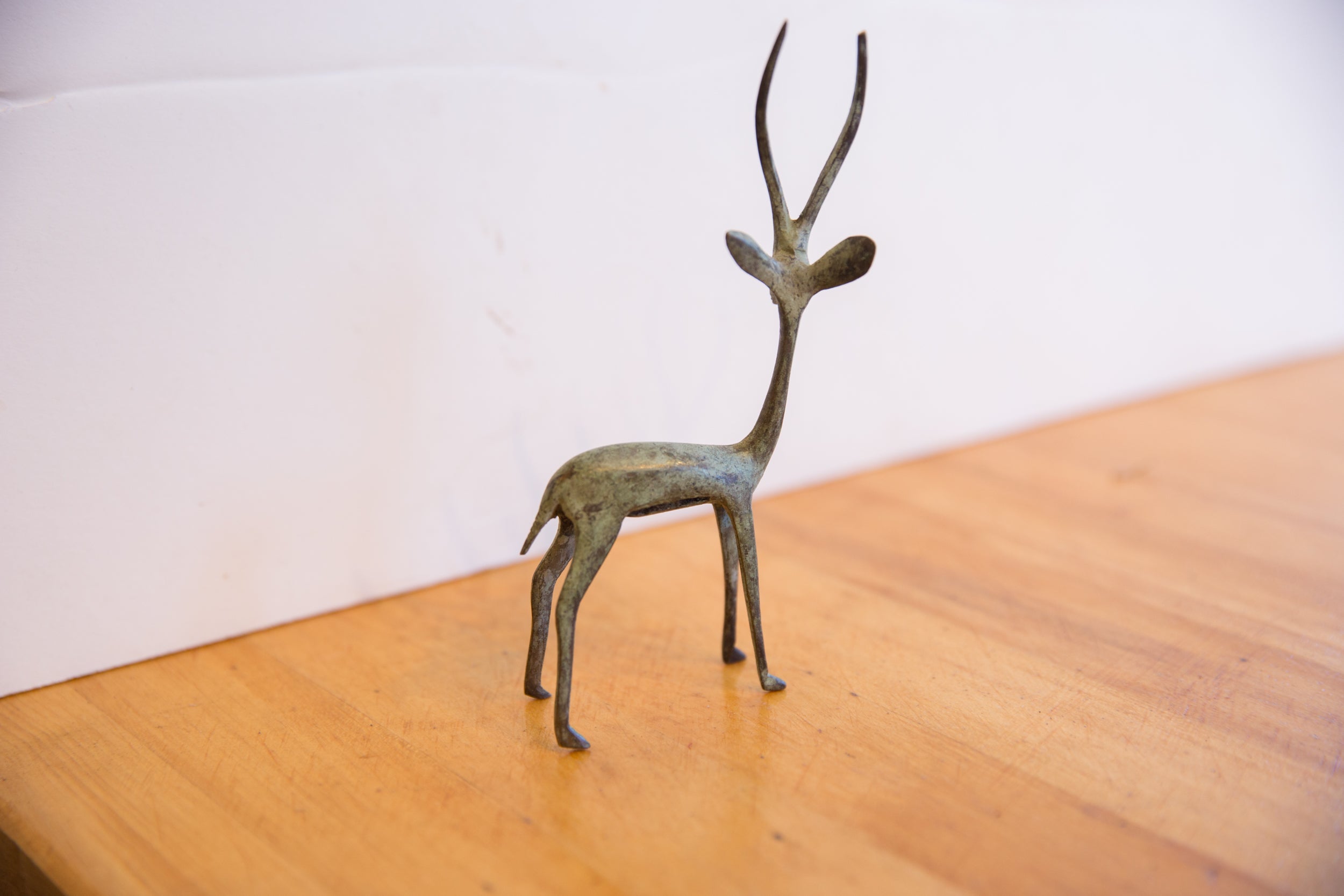 Vintage African Left Facing Oxidized Gazelle // ONH Item ab01480, Image 1