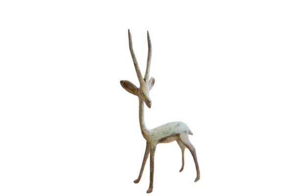 Vintage African Left Facing Brightly Oxidized Gazelle // ONH Item ab01487