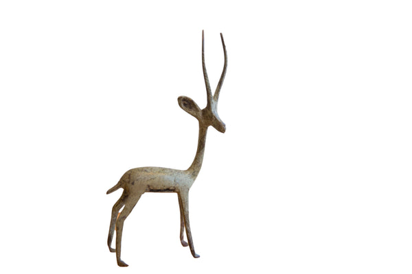 Vintage African Right Facing Oxidized Gazelle // ONH Item ab01488