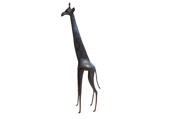 Vintage African Giraffe with Dark Patina // ONH Item ab01537 Image 1