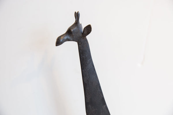 Vintage African Giraffe with Dark Patina // ONH Item ab01537 Image 3