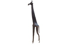 Vintage African Giraffe with Dark Patina // ONH Item ab01541 Image 1