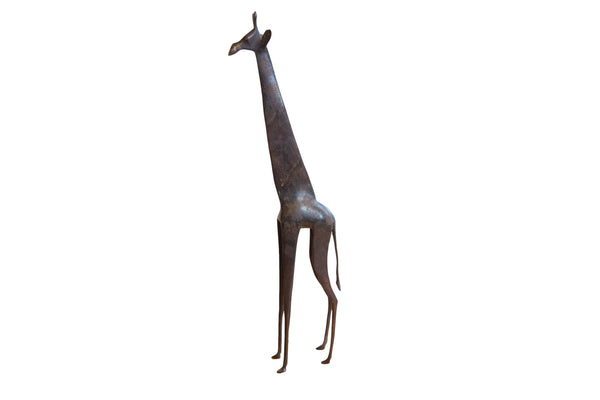 Vintage African Giraffe with Dark Patina // ONH Item ab01542 Image 1