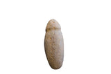Antique Neolithic African stone tool with a rough, sandy-brown and pitted texture.