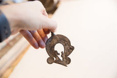 Vintage African Double Chameleon Lizard Pendant // ONH Item ab01589 Image 2