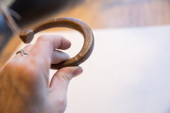 Antique African Copper Alloy Snake Cuff Bracelet // ONH Item ab01643 Image 6