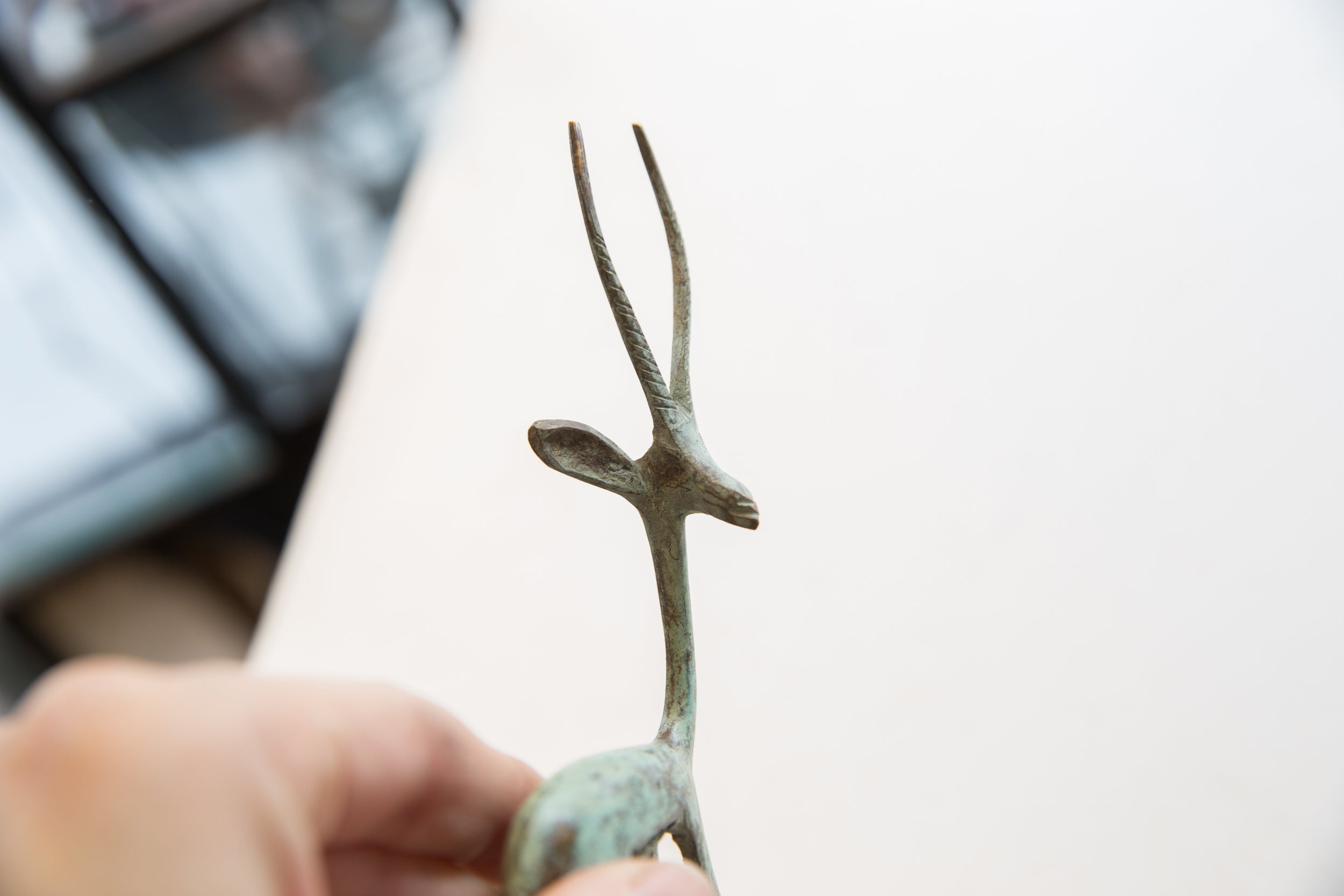 Brightly Oxidized Vintage African Gazelle // ONH Item ab01658 Image 1