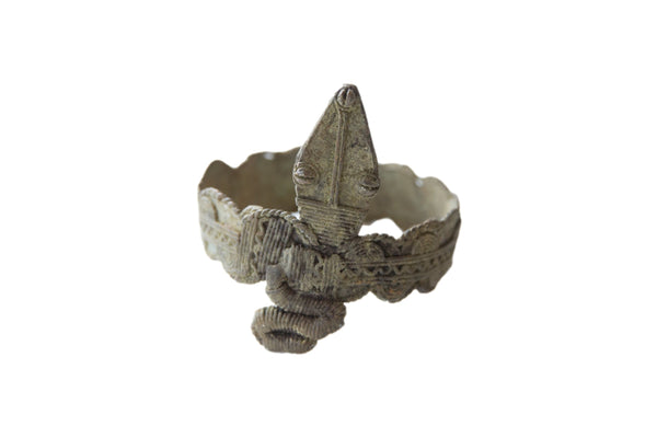 Vintage African Snake Cuff Arm Bracelet // ONH Item ab01675