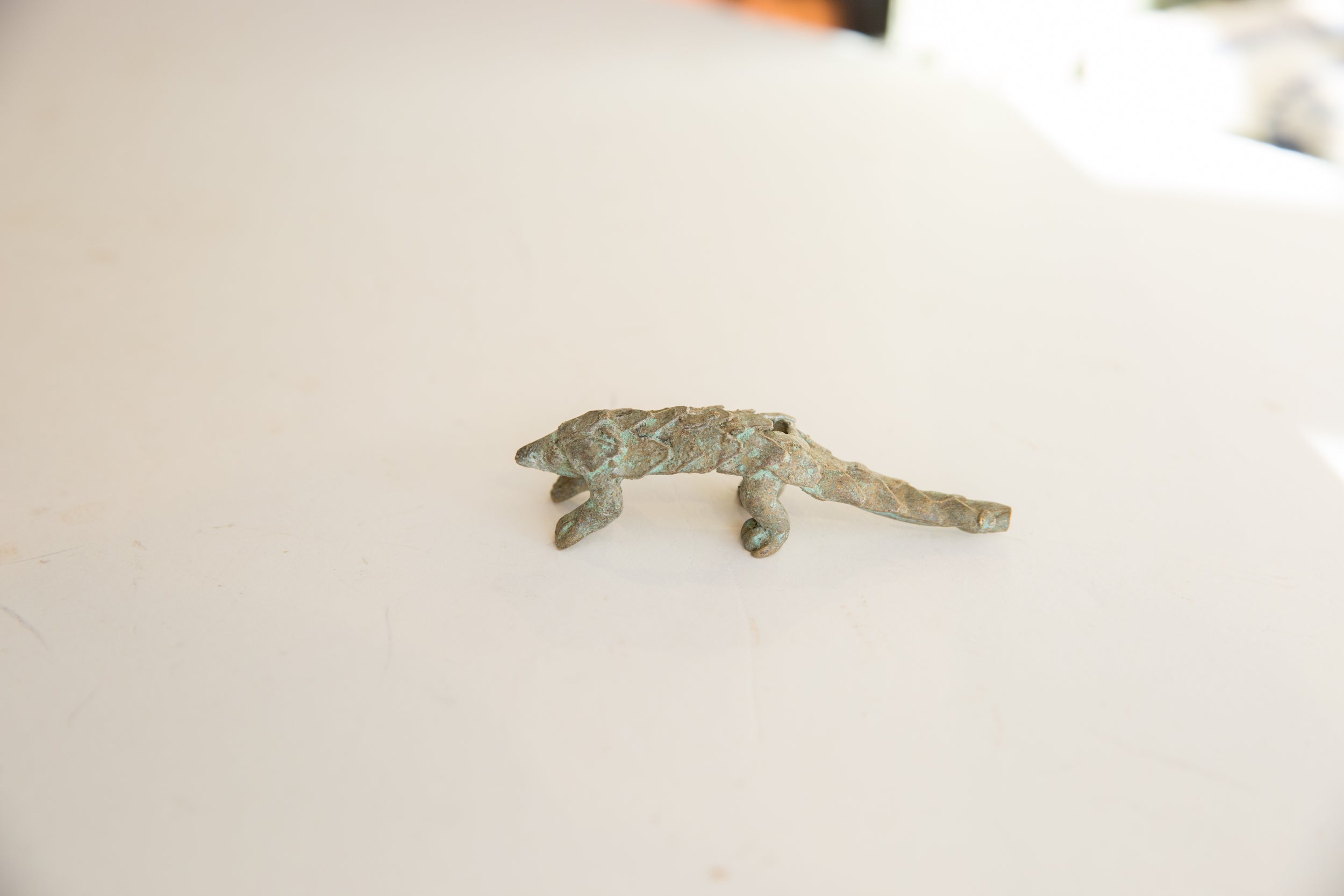 Vintage African Pangolin Sculpture // ONH Item ab01701 Image 1