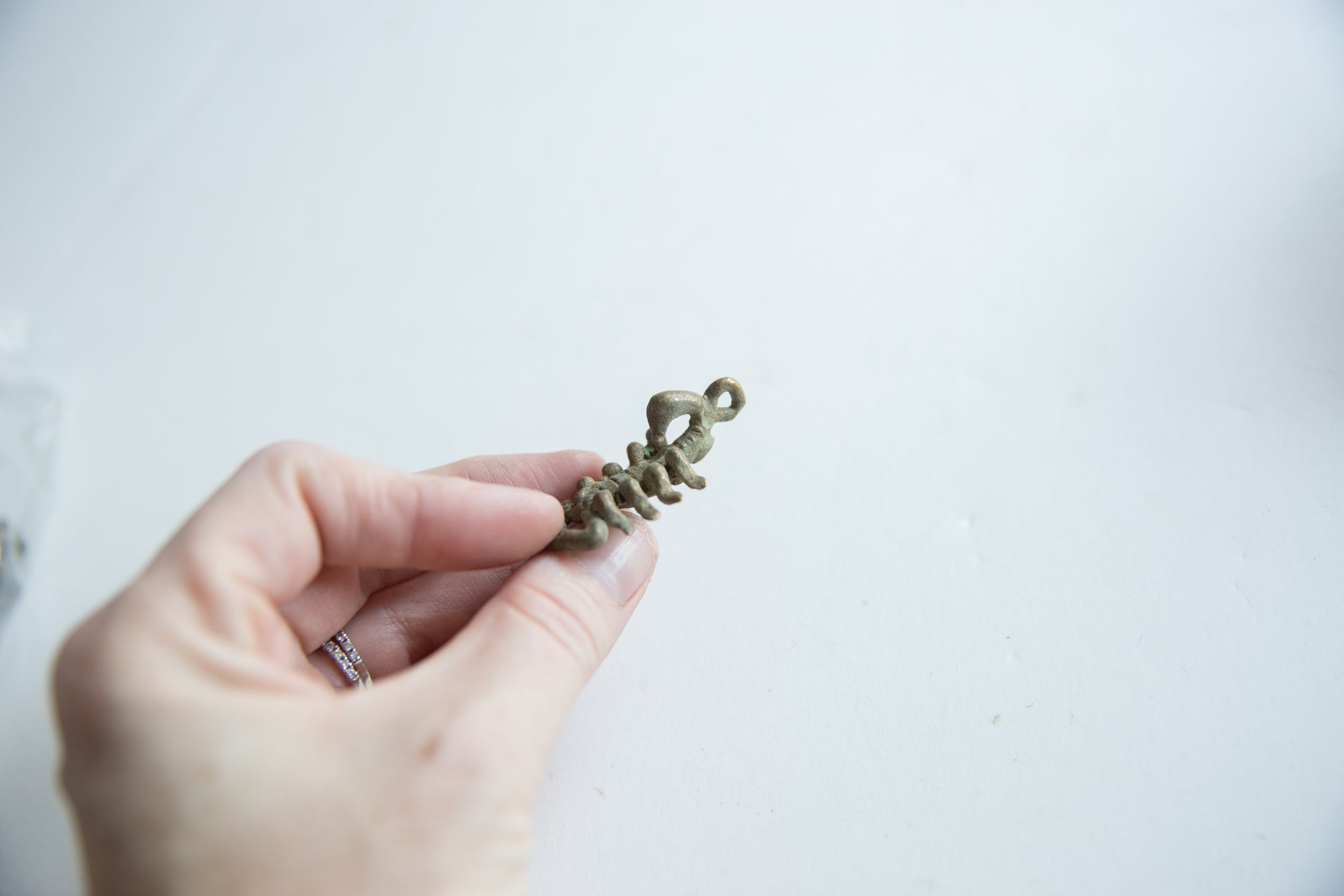 Vintage African Bronze Scorpion Pendant // ONH Item ab01745 Image 1
