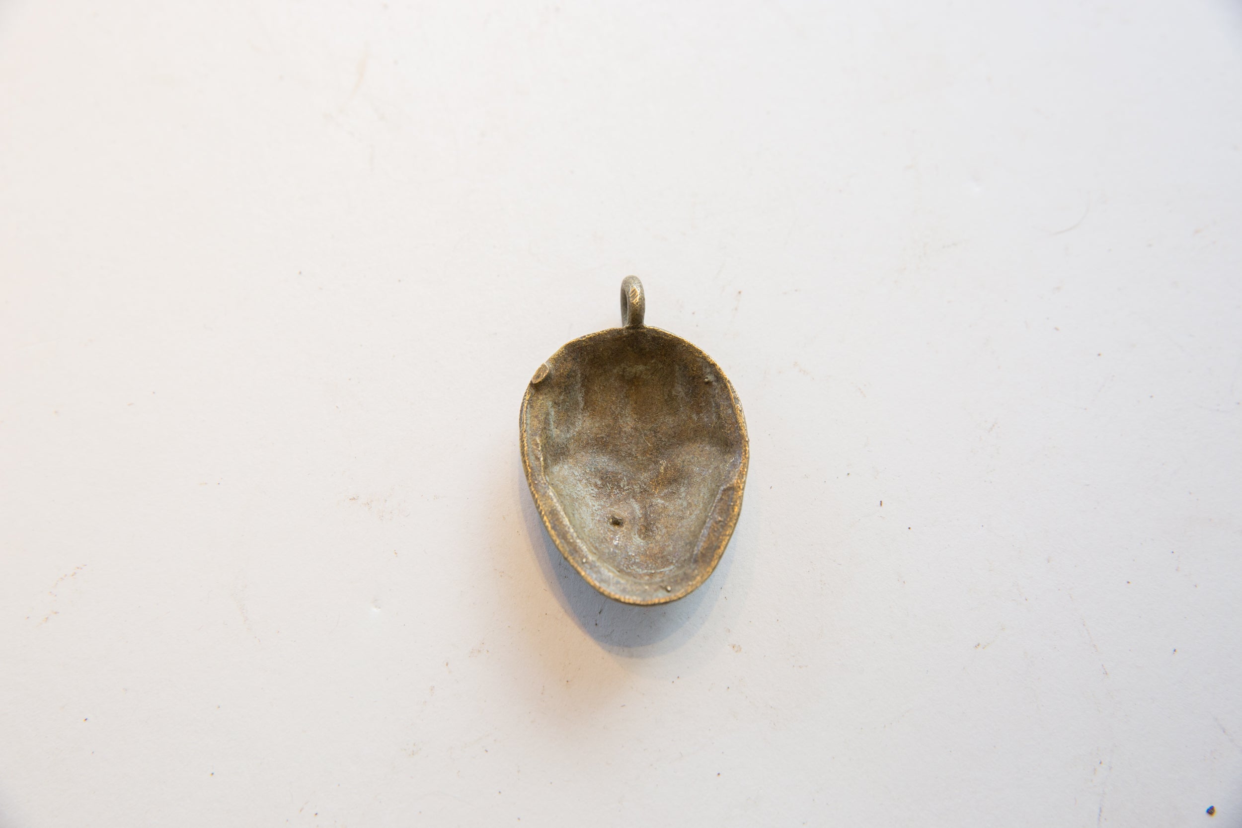 Vintage African Bronze Face Pendant // ONH Item ab01819 Image 1