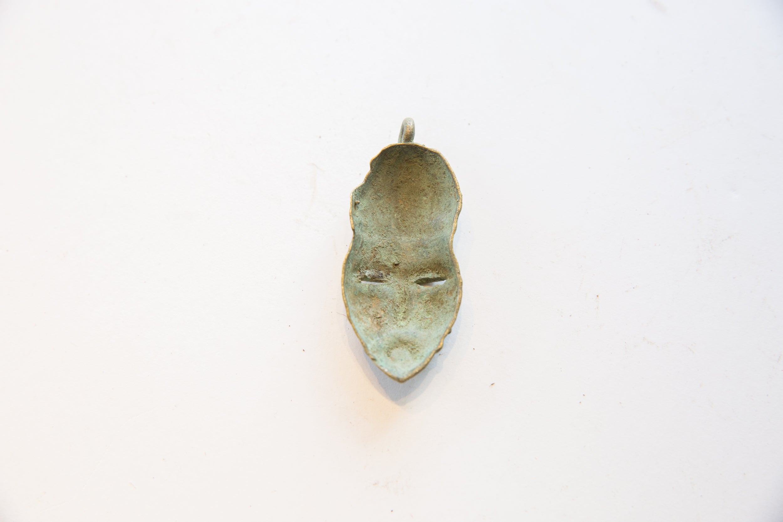Vintage African Bronze Face Pendant // ONH Item ab01822 Image 1