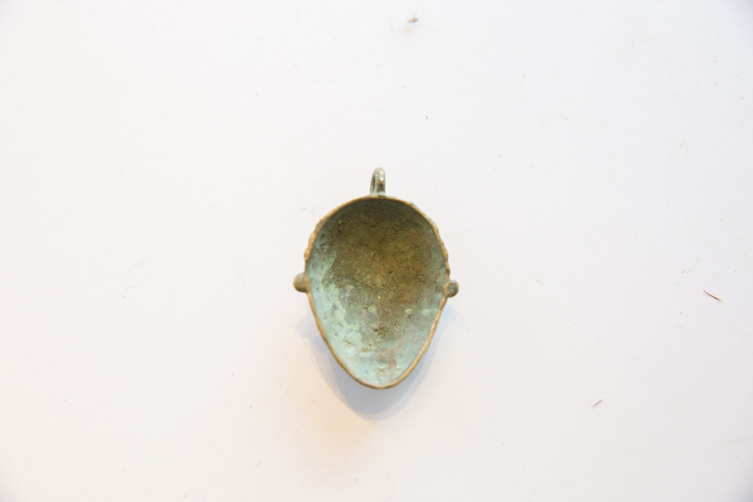 Vintage African Bronze Face Pendant // ONH Item ab01823 Image 1