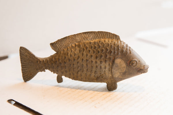 Vintage African Fish Sculpture // ONH Item ab01852 Image 1