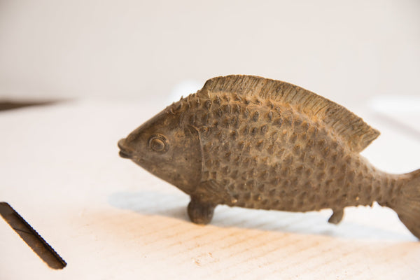 Vintage African Fish Sculpture // ONH Item ab01852 Image 2