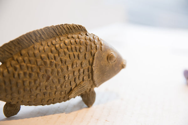 Vintage African Fish Sculpture // ONH Item ab01855 Image 3