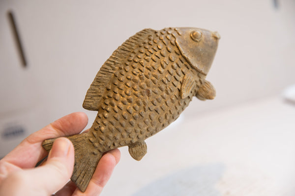 Vintage African Fish Sculpture // ONH Item ab01855 Image 4