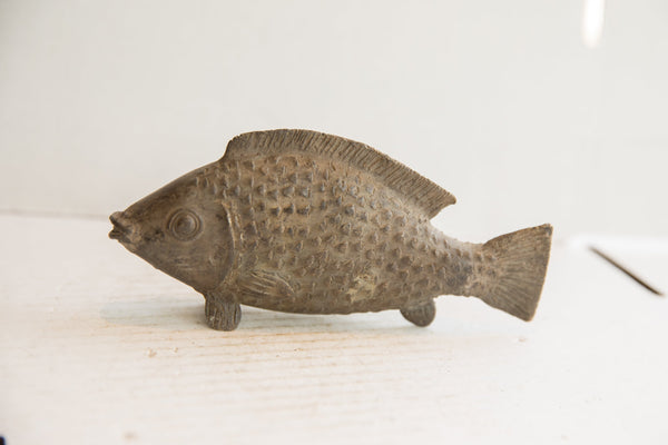 Vintage African Fish Sculpture // ONH Item ab01857 Image 1