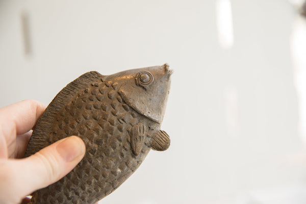 Vintage African Fish Sculpture // ONH Item ab01857 Image 4