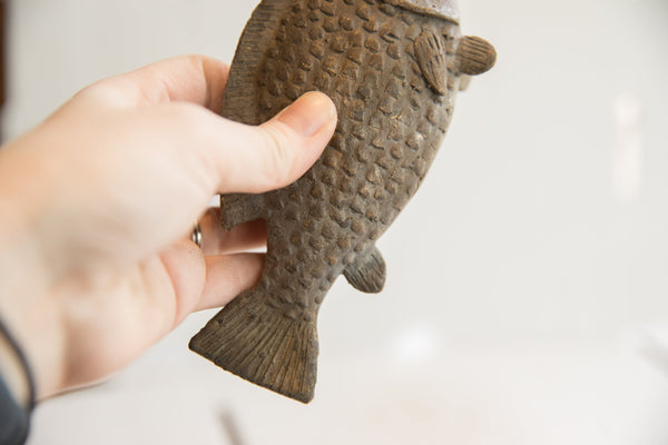 Vintage African Fish Sculpture // ONH Item ab01857 Image 5