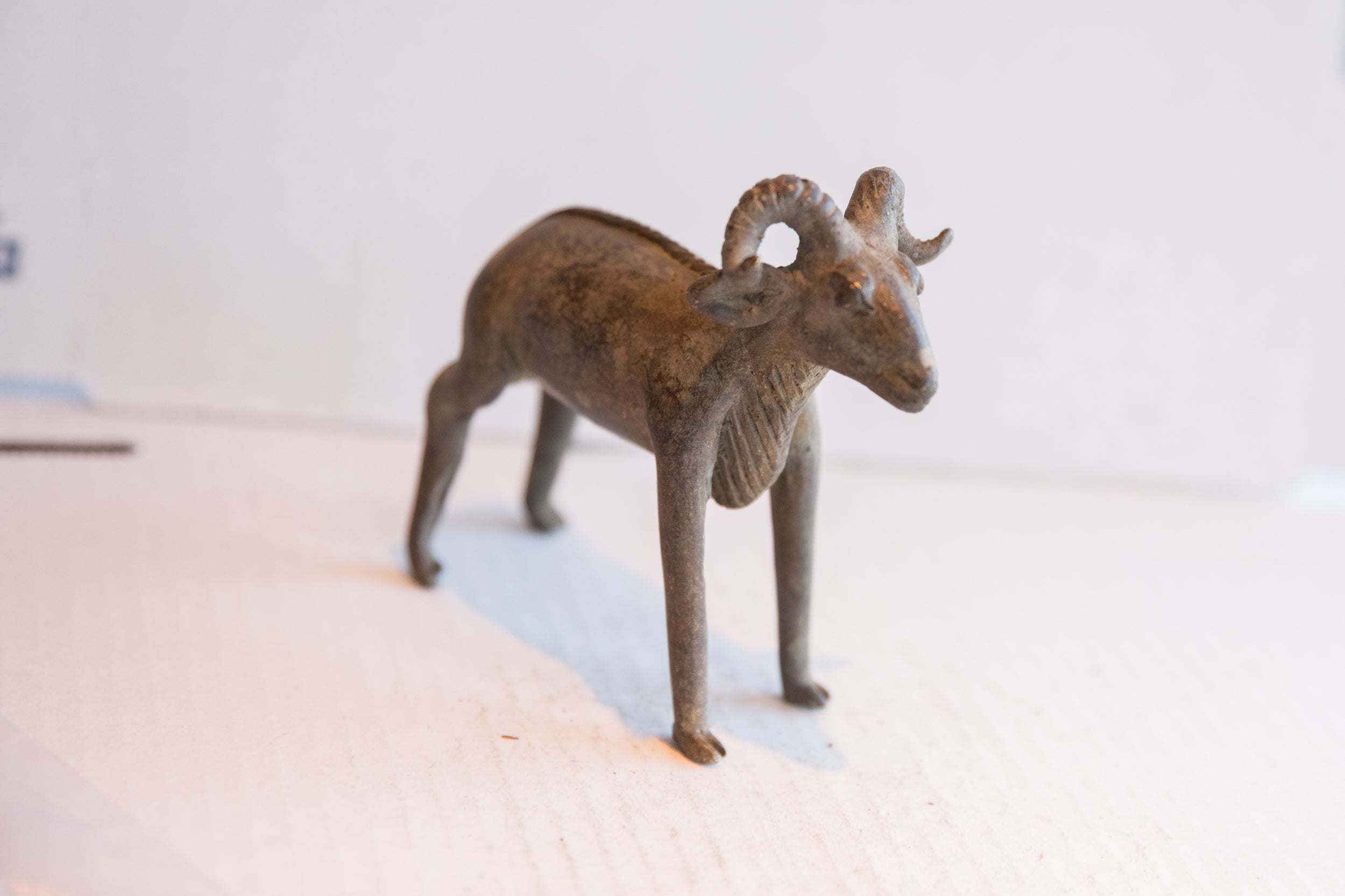 Vintage African Imperfect Ram Sculpture // ONH Item ab01933 Image 1