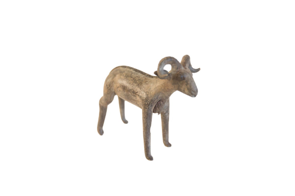 Vintage African Imperfect Ram Sculpture // ONH Item ab01934
