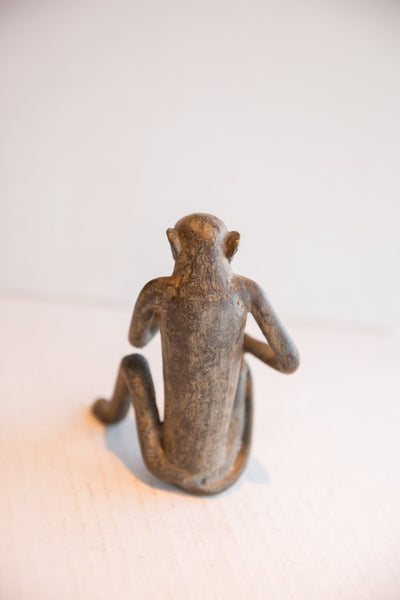 Vintage African Sitting Monkey Figurine // ONH Item ab01952 Image 5