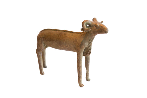 Vintage African Ram Sculpture // ONH Item ab01967