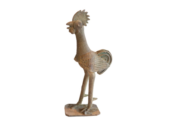 Vintage African Rooster Sculpture // ONH Item ab01970