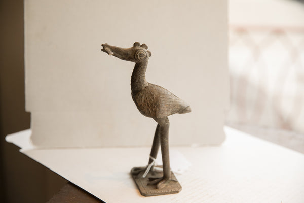 Vintage African Bird with Fish Sculpture // ONH Item ab01982, Image 6