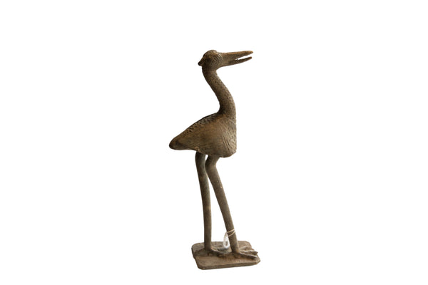 Vintage African Bird with Fish Sculpture // ONH Item ab01992