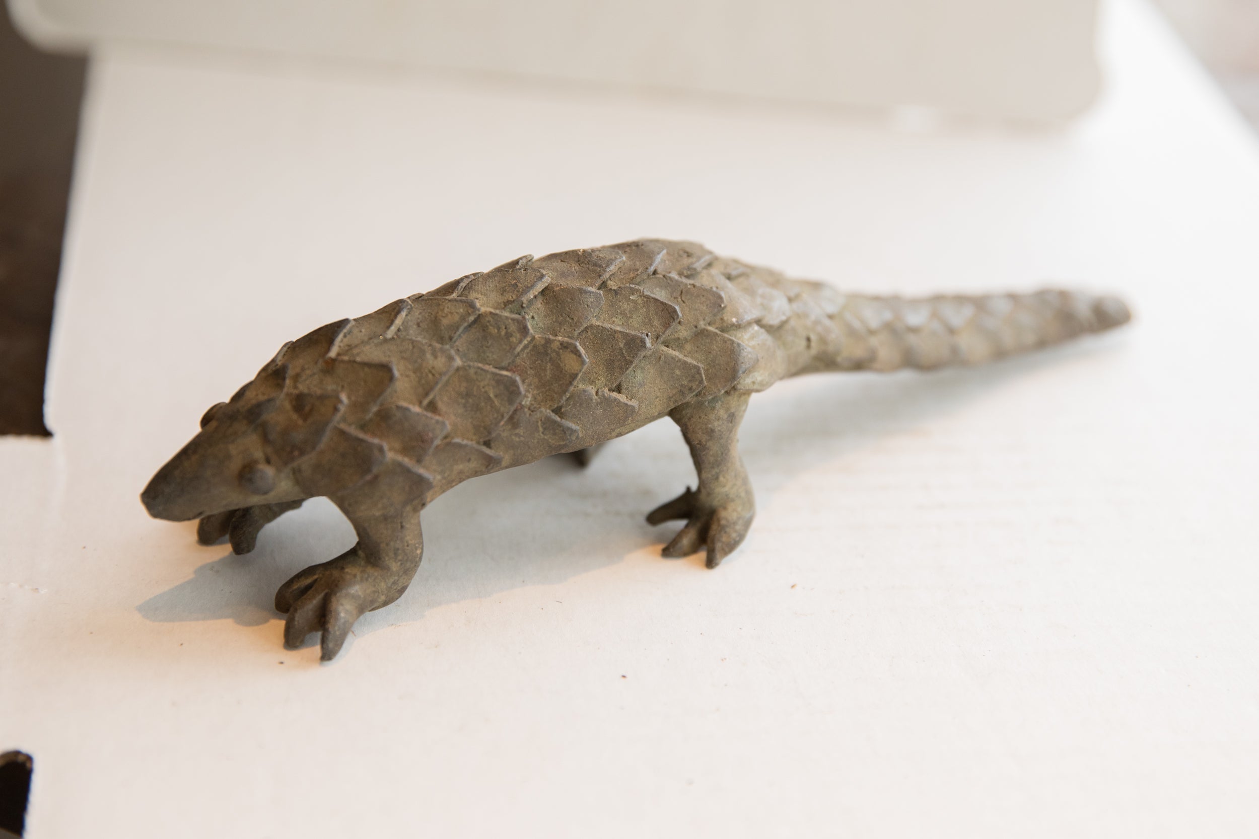 Vintage African Pangolin Sculpture // ONH Item ab01999 Image 1
