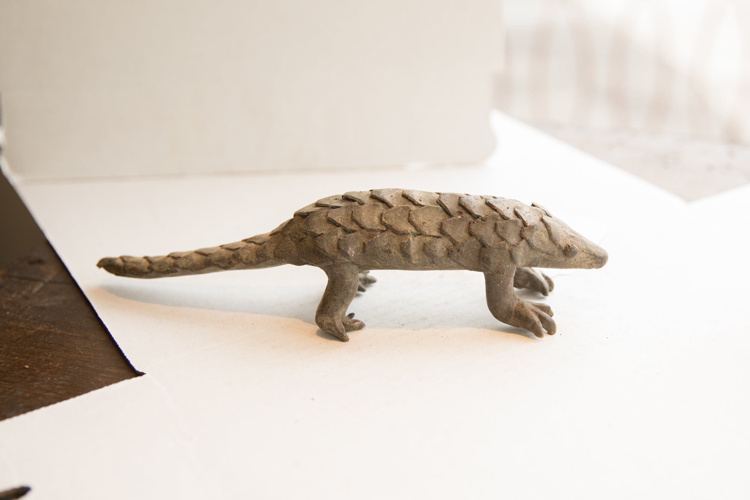 Vintage African Pangolin Sculpture // ONH Item ab02008 Image 1