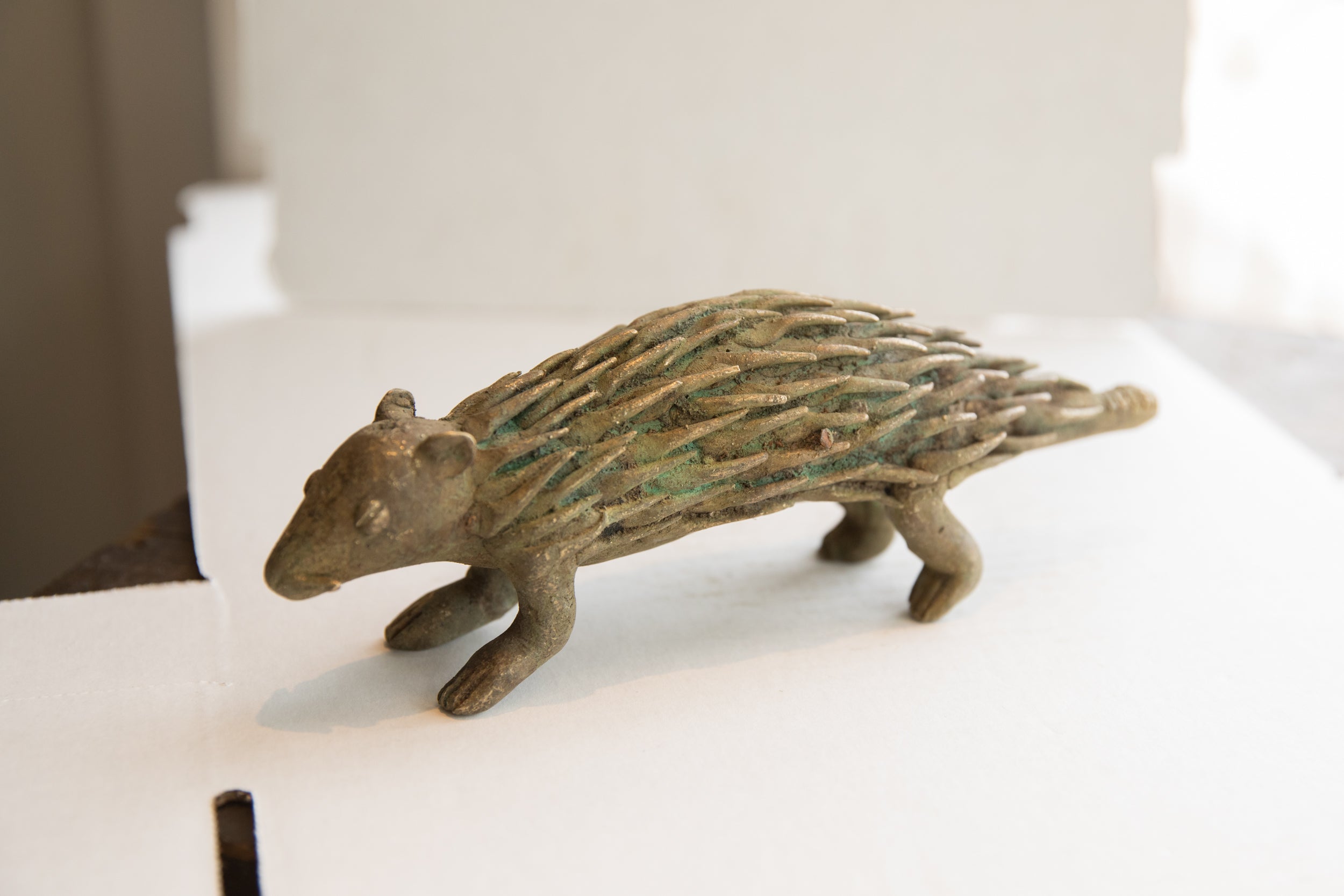 Vintage African Porcupine Sculpture // ONH Item ab02013 Image 1