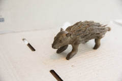 Vintage African Porcupine Sculpture // ONH Item ab02018 Image 3