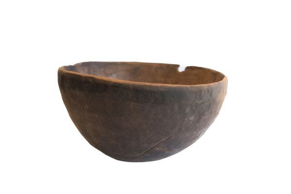 Antique African Hand Carved Wooden Bowl // ONH Item: ab02059